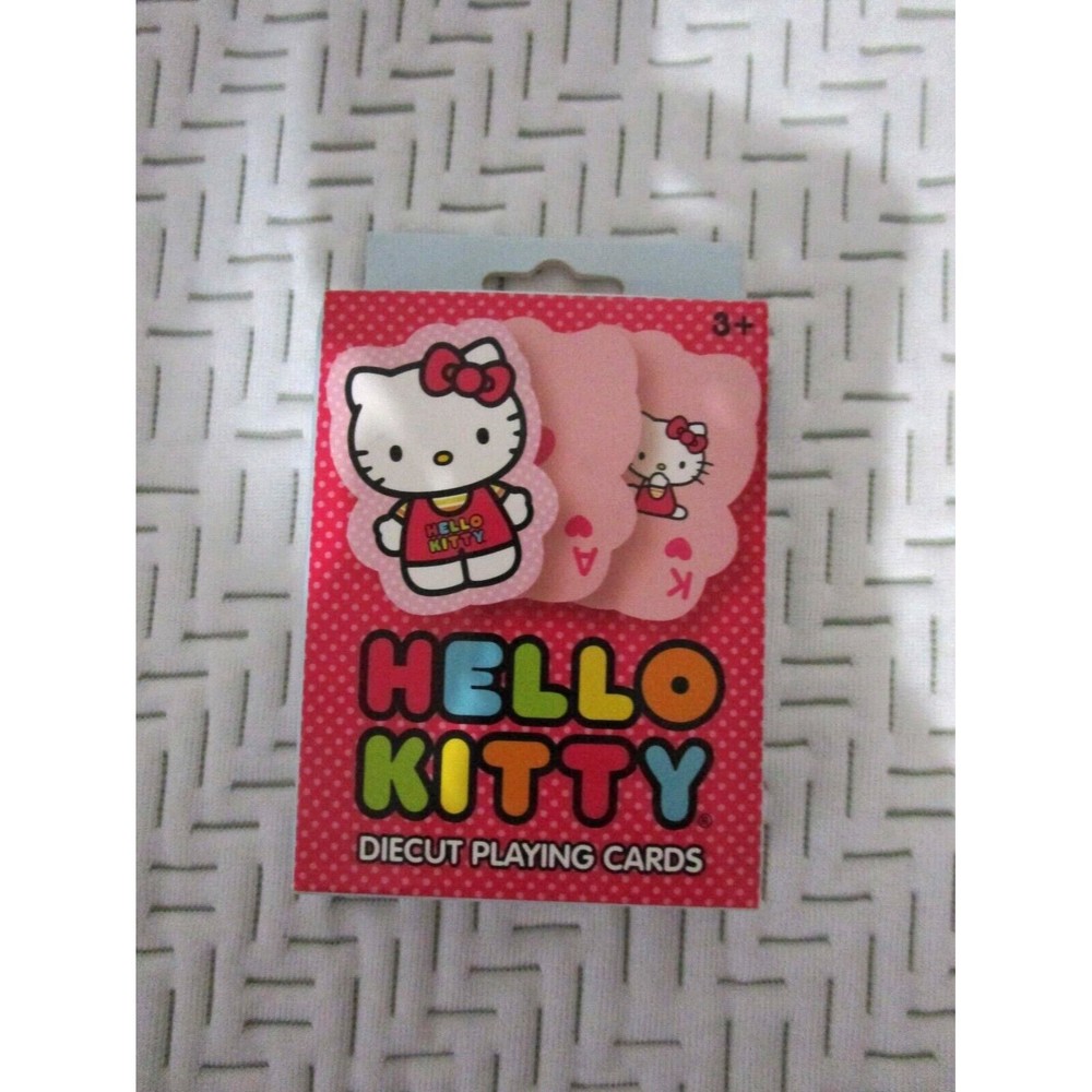 New Sanrio HELLO KITTY Die Cut Playing Cards Complete Deck Never Used